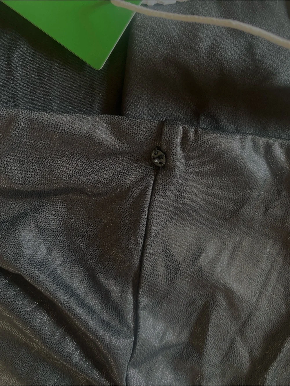 LARGE.  HALARA FAUX LEATHER MINI SKIRT